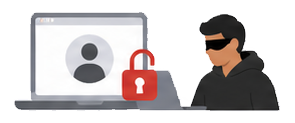 Account takeover fraud illustration