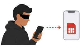 SIM swapping fraud illustration